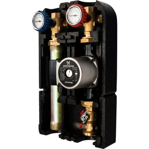 SDG-0001-002502 STOUT Насосная группа с прямым контуром 1" с насосом Grundfos UPSO 25-65 в теплоизоляции