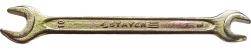 STAYER 8х10 мм, Hi-Q Сталь, оцинкованный, гаечный ключ рожковый 27038-08-10 Master