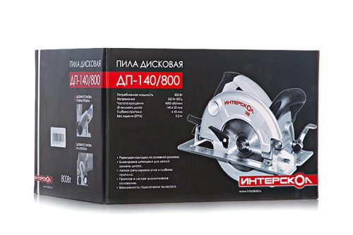 Дисковая пила Интерскол ДП-140/800 95.1.0.00