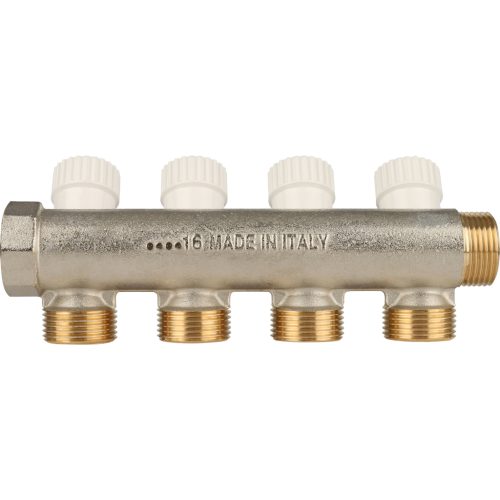 SMB 6851 343404 STOUT Коллектор распределительный 3/4", 4 отвода 3/4"ЕК