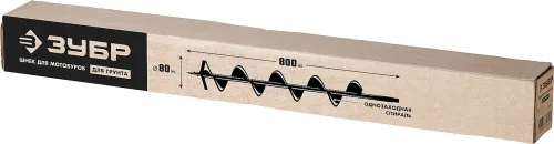 ЗУБР D80 мм, однозаходный, грунт, шнек для мотобуров 7051-8