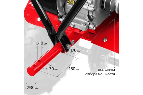 Мотоблок бензиновый ЗУБР МТУ-450 7 л.с.