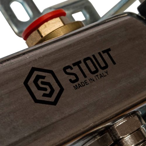 SMS 0912 000007 STOUT Коллектор из нержавеющей стали в сборе без расходомеров 7 вых.