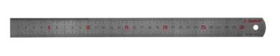 ЗУБР 30 см х 0.9 мм, линейка измерительная двусторонняя двухцветная 34280-0.9-030