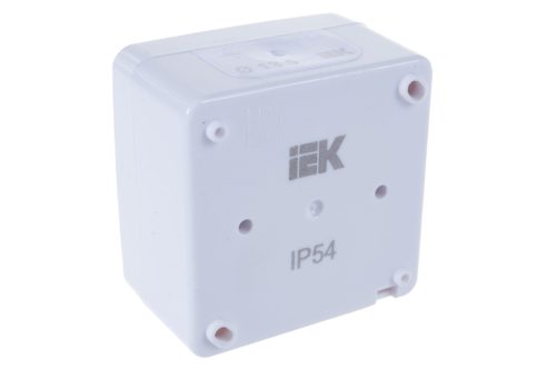 Одноклавишный выключатель IEK Гермес PLUS ВС20-1-0-ГПБ наружный IP54 829428