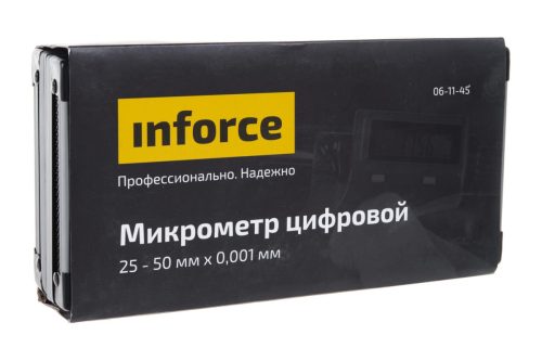 Inforce Микрометр цифровой 25-50мм/1-2"*0.001мм/0.00005" 06-11-45