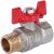 RBV-0004-0210215 ROMMER Шаровой кран 1/2" ВН/НР, ручка бабочка