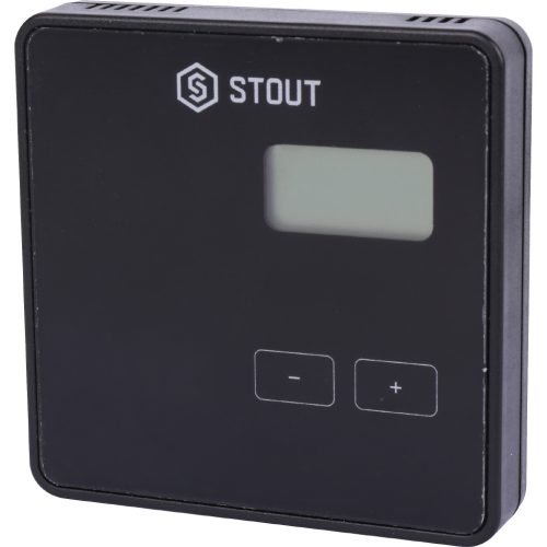 STE-0101-010002 STOUT Проводной комнатный регулятор R-10b, чёрный