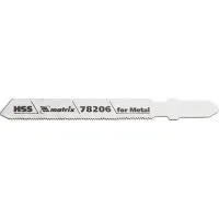 Полотна для электролобзика по металлу, 3 шт, T118G, 50 х 0.8 мм, HSS Matrix Professional