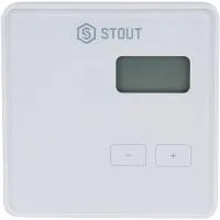 STE-0101-008001 STOUT Беспроводной комнатный регулятор R-8b, белый
