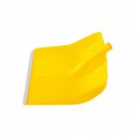 Лопата для уборки снега пластиковая, желтая, 420 х 425 мм, без черенка, Россия, Сибртех