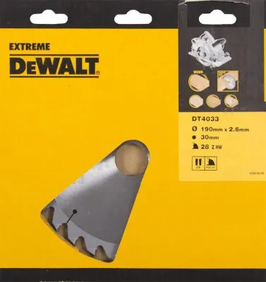 Диск пильный SERIES 40 (190х30 мм; 28 зубьев) DeWALT DT4033