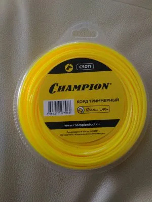 Корд триммерный Round (2.4 мм; 40 м; круглый) CHAMPION C5011