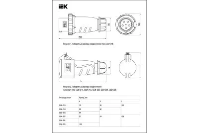 Переносная розетка IEK MAGNUM ССИ-224 32A 3Р+РЕ 380В PSN22-032-4 8562481