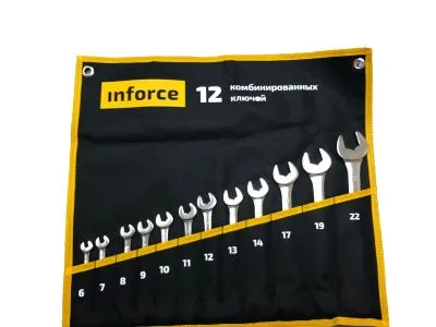 Inforce Набор комбинированных ключей Non-Slip 12 предметов 06-05-31