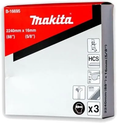 Полотно для ленточной пилы (2240х0.5х16 мм; 14TPI) по металлу Makita B-16695