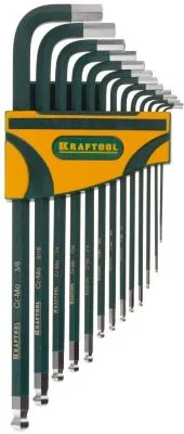 KRAFTOOL 13 шт., ключи имбусовые в наборе HEX INDUSTRIE 27444-H13