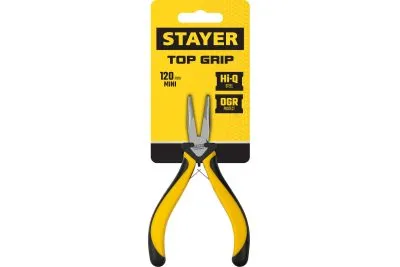 STAYER 120 мм, тонкогубцы изогнутые TopGrip 2218-3_z02