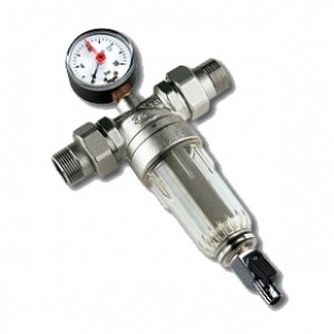 Фильтр тонкой очистки промывной Tiemme 3135N - 1/2" (НГ/НГ, чаша прозрачная, никелированный)