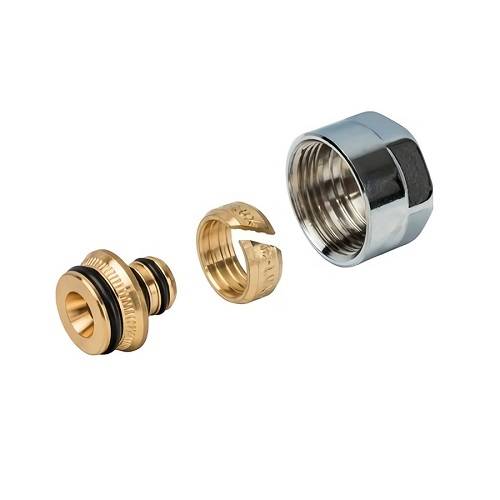 Соединение резьбозажимное LUXOR TP 98/C - 20x2.0 x 3/4"EK (для пластиковых труб, хромированное)