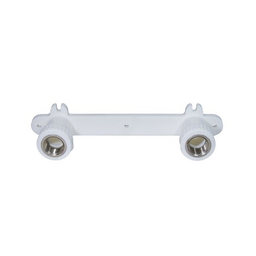 Водорозетка двойная KALDE - 20 x 1/2" (для полипропиленовых труб, с межосевым расстоянием 210 мм)
