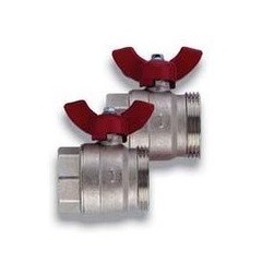 Комплект шаровых кранов REHAU IV - 1"1/4 (для коллекторных групп, 2 шт)