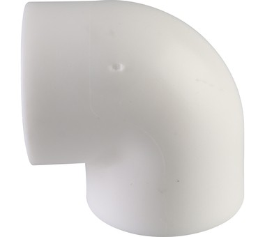 Угольник Политэк d=32 90* для полипропиленовых труб под сварку (цвет белый)