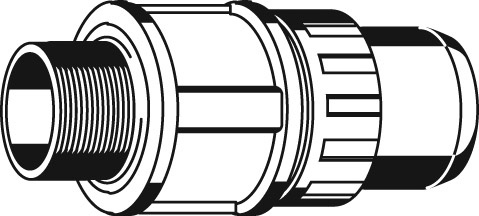 Муфта соединительная "ШиреФит" (20 мм; 3/4") для трубопровода Зубр 51461-20-3/4