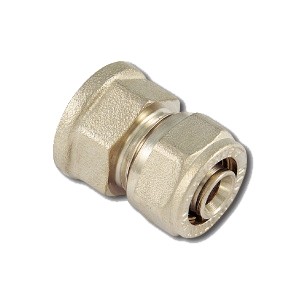 Переход на внутреннюю резьбу Tiemme 1602 - 16x2.0 x 1/2" (винтовой, для металлопластиковых труб)