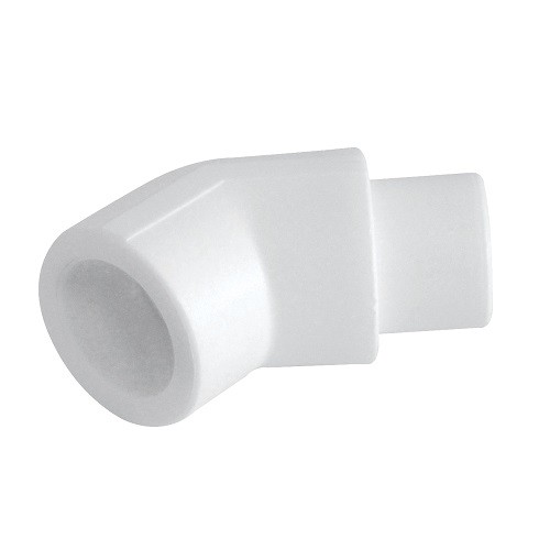Отвод 45° KALDE - 25 (под пайку внутренняя/наружная для полипропиленовых труб, цвет белый)