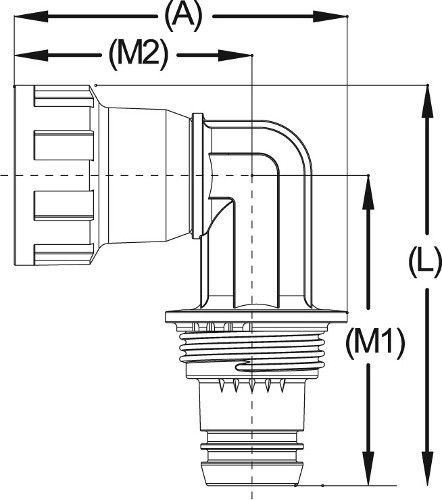 Фото Переходник угловой "ШиреФит" 16 мм для трубопровода Зубр 51482-16 Переходник угловой "ШиреФит" 16 мм для трубопровода Зубр 51482-16