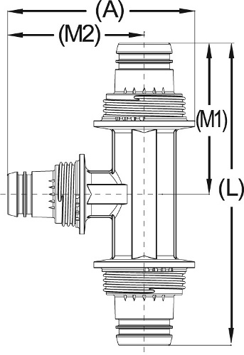 Тройник редукционный "ШиреФит" (32х26х32 мм) для трубопровода Зубр 51506-32-26-32