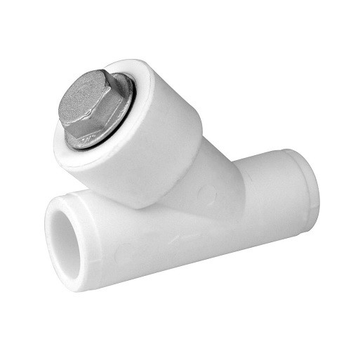 Фото Фильтр грубой очистки KALDE - 32 (для полипропиленовых труб под пайку, цвет белый) Фильтр грубой очистки KALDE - 32 (для полипропиленовых труб под пайку, цвет белый)