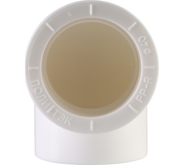 Фото 9000000340 Политэк d=40 Угольник 90* для полипропиленовых труб под сварку (цвет белый) 9000000340 Политэк d=40 Угольник 90* для полипропиленовых труб под сварку (цвет белый)