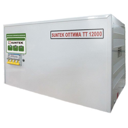 Фото Стабилизатор напряжения тиристорный SUNTEK Оптима ТТ 12000 ВА Стабилизатор напряжения тиристорный SUNTEK Оптима ТТ 12000 ВА