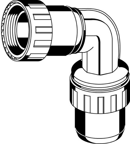 Фото Переходник угловой "ШиреФит" 16 мм для трубопровода Зубр 51482-16 Переходник угловой "ШиреФит" 16 мм для трубопровода Зубр 51482-16