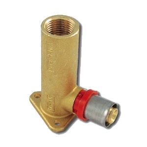 Водорозетка Tiemme (H=77 mm) 16 х 1/2"