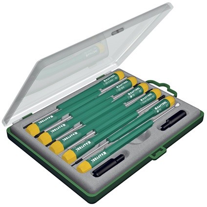 KRAFTOOL 12 предметов, набор отверток для точных работ и телекоммуникационного оборудования X-Telecom 25616-H12