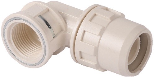 Фото Муфта соединительная угловая "ШиреФит" (26 мм; 3/4") для трубопровода Зубр 51466-26-3/4 Муфта соединительная угловая "ШиреФит" (26 мм; 3/4") для трубопровода Зубр 51466-26-3/4