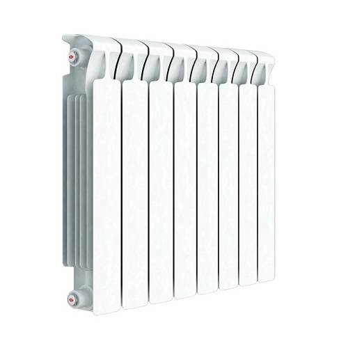 Радиатор биметаллический секционный Rifar Monolit 500 - 4 секции (подключение боковое 3/4")