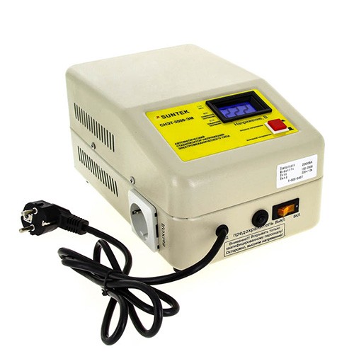 Фото Стабилизатор напряжения SUNTEK 2000 ВА ЭМ Стабилизатор напряжения SUNTEK 2000 ВА ЭМ