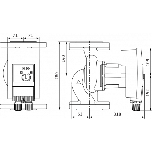 Насос циркуляционный Wilo Yonos MAXO 50/0,5-12