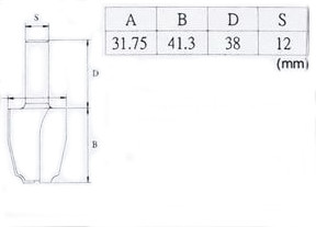 Фигирейная фреза 31.38х12х38х2Т Makita D-11863