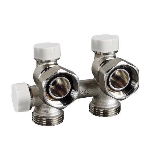 Блок для однотрубной системы угловой LUXOR M 171 - 3/4' x М24x19 (PN10, Tmax 120°С)