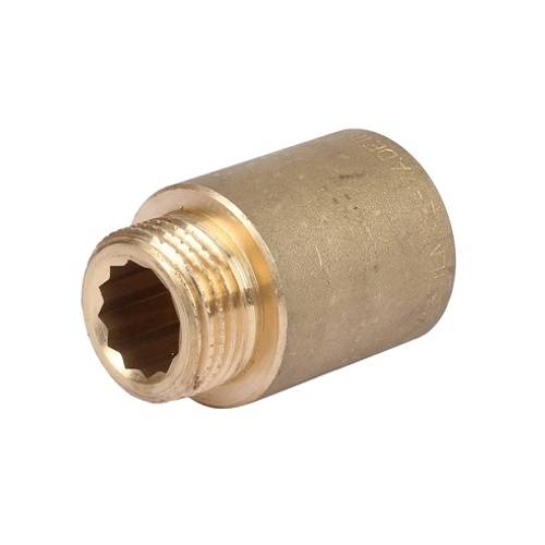 Фото Удлинитель резьбовой Tiemme 1530 - 1/2", длина 50 мм (НР/ВР, латунь без покрытия) Удлинитель резьбовой Tiemme 1530 - 1/2", длина 50 мм (НР/ВР, латунь без покрытия)