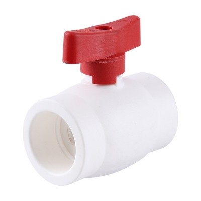 Фото Кран шаровой мини KALDE - 32 (для полипропиленовых труб под пайку, ручка-бабочка красная) Кран шаровой мини KALDE - 32 (для полипропиленовых труб под пайку, ручка-бабочка красная)