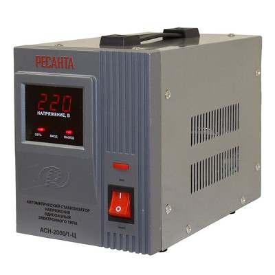 Фото Стабилизатор напряжения однофазный Ресанта АСН 2000/1-Ц Стабилизатор напряжения однофазный Ресанта АСН 2000/1-Ц