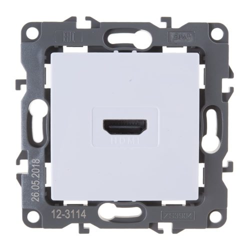 Фото Розетка ЭРА 12-3114-01 HDMI, IP20, 12, белый Б0027481 Розетка ЭРА 12-3114-01 HDMI, IP20, 12, белый Б0027481