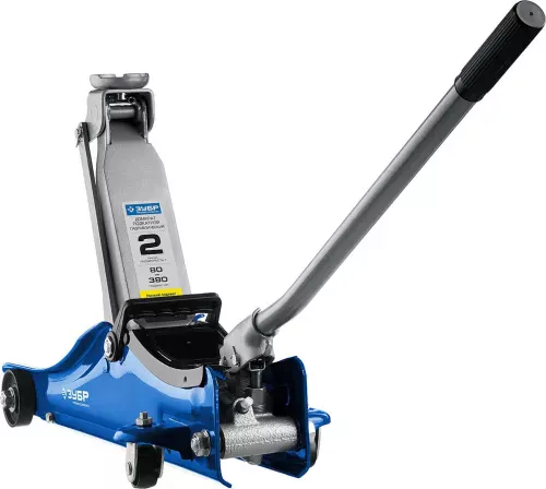 Домкрат подкатной гидравлический ЗУБР T55 43058-2 (2 т)