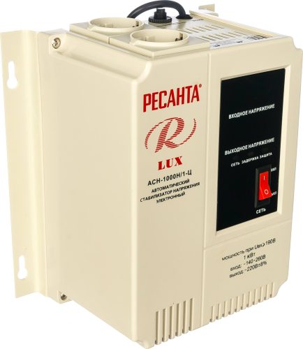 Стабилизатор напряжения Ресанта АСН 1000 Н/1-Ц Lux